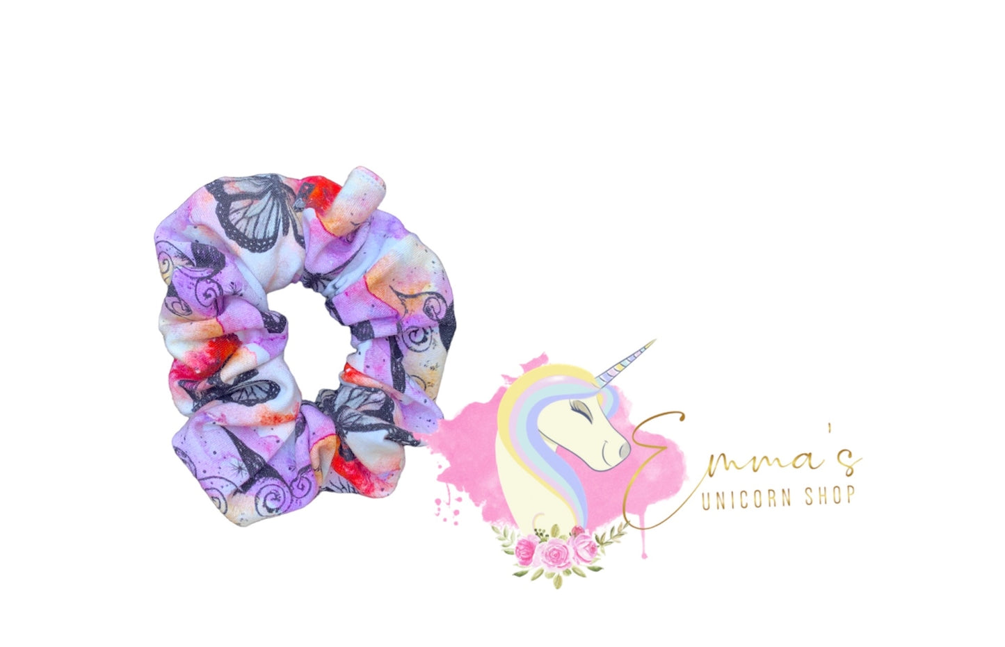 "Watercolor celeste" Scrunchie,Head Band and Keychain