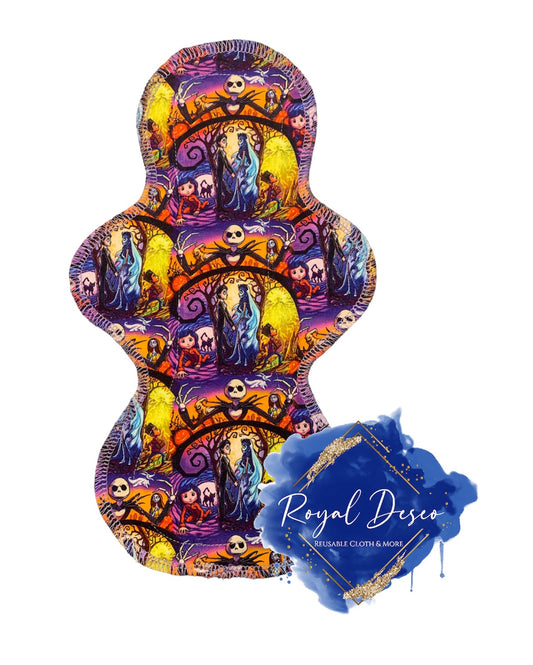 "Spooky Night" Cotton Lycra Topper- Cloth Pad