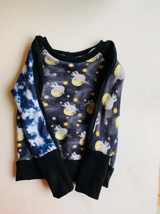 "Sloth" Grow With Me Sweater w/o Hood - Size 12m to 3yrs