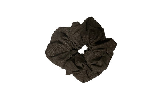 solid black scrunchie