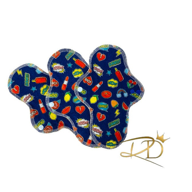 “LOVE OMG!" Cloth Pad - Cotton Flannel Topper